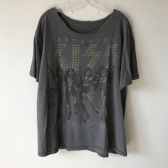 Kiss Tops - KISS | Destroyer 20 Year Distressed Band Tee